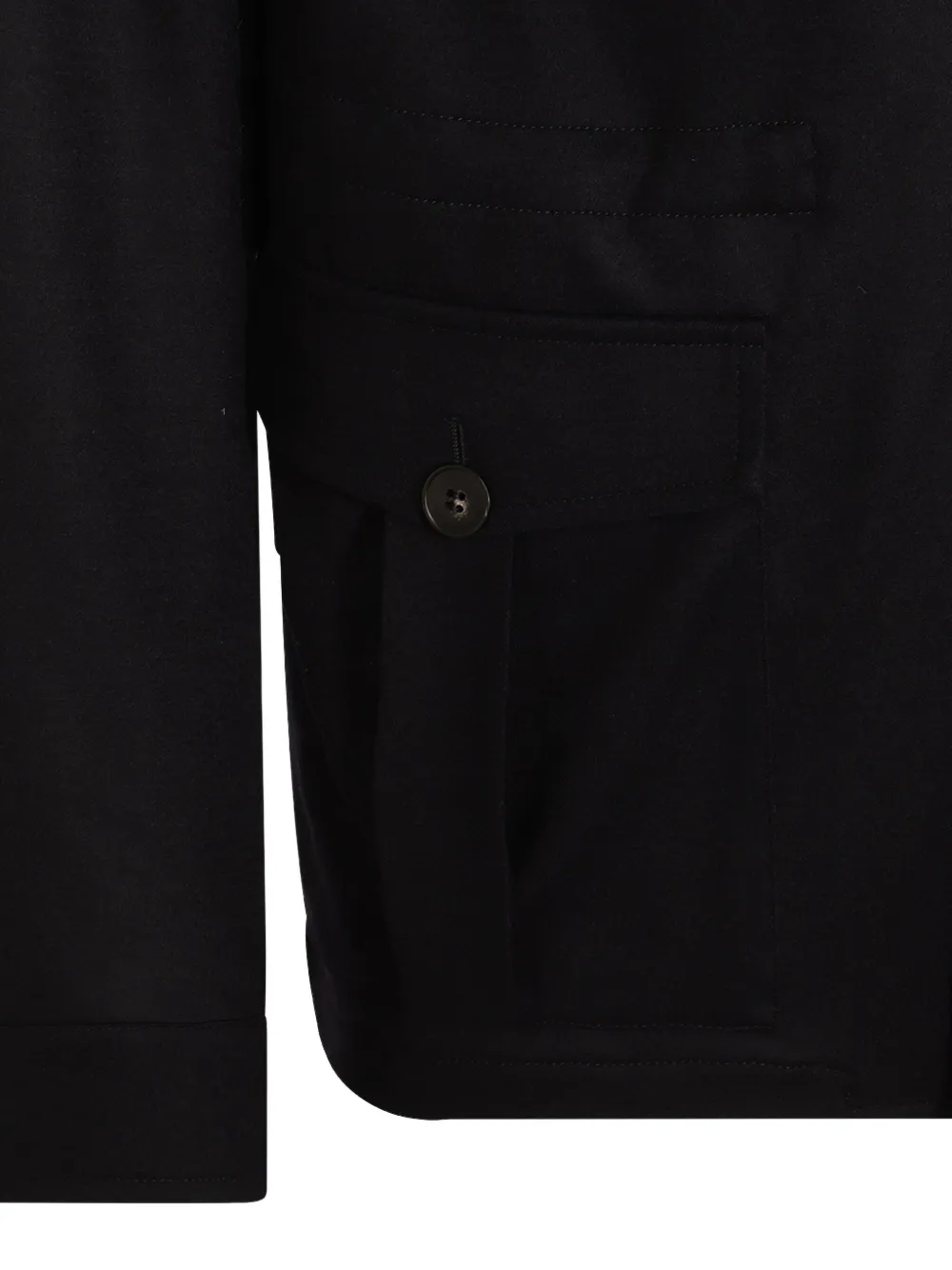 Canali flap-pocket blazer Zwart