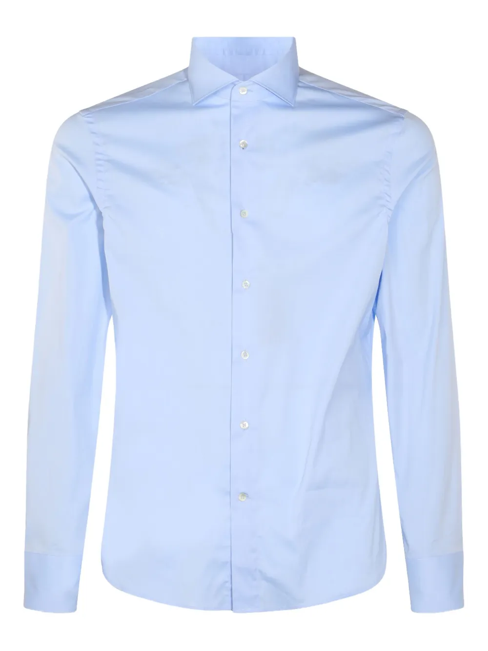 Canali long-sleeve button-fastening shirt Blauw
