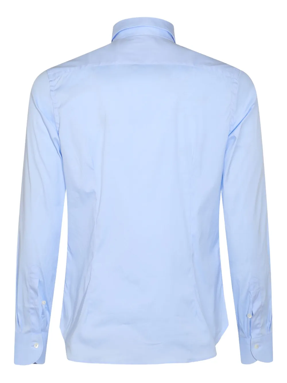 Canali long-sleeve button-fastening shirt Blauw