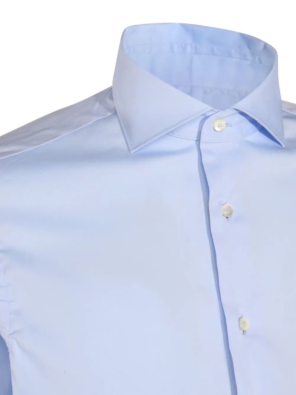 Canali long-sleeve button-fastening shirt Blauw