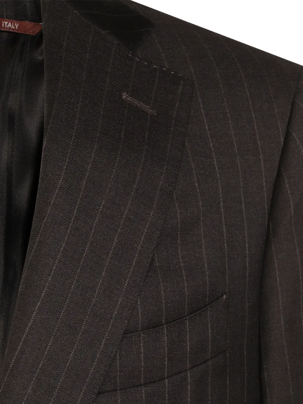 Canali Pak met krijtstreep Blauw