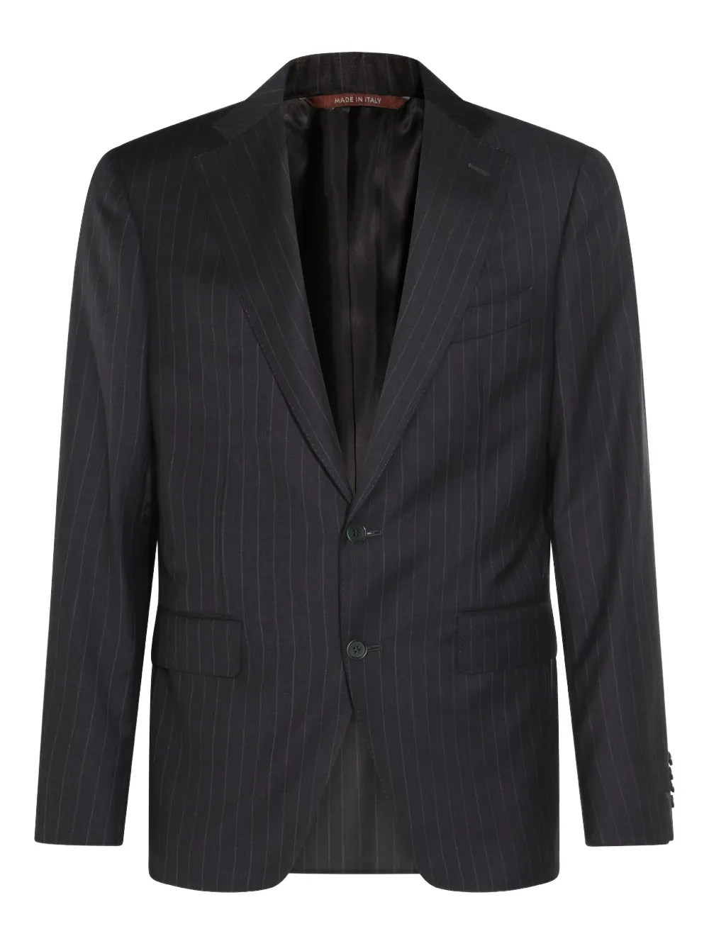 Canali Pak met krijtstreep Blauw