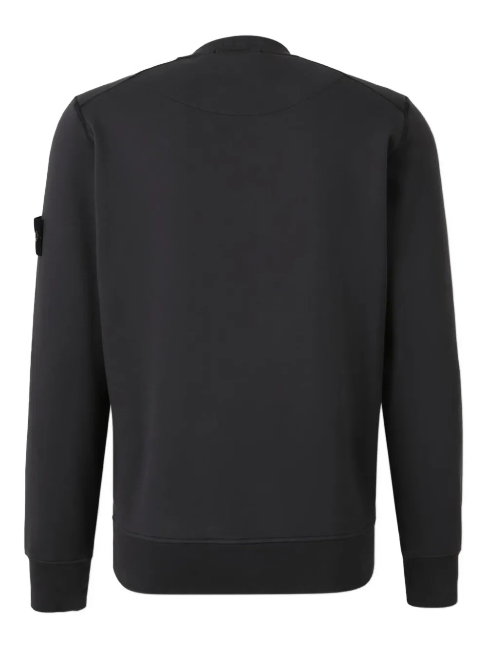 Stone Island Compass-badge cotton sweatshirt Zwart