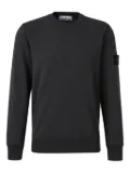 Stone Island Compass-badge cotton sweatshirt - Black
