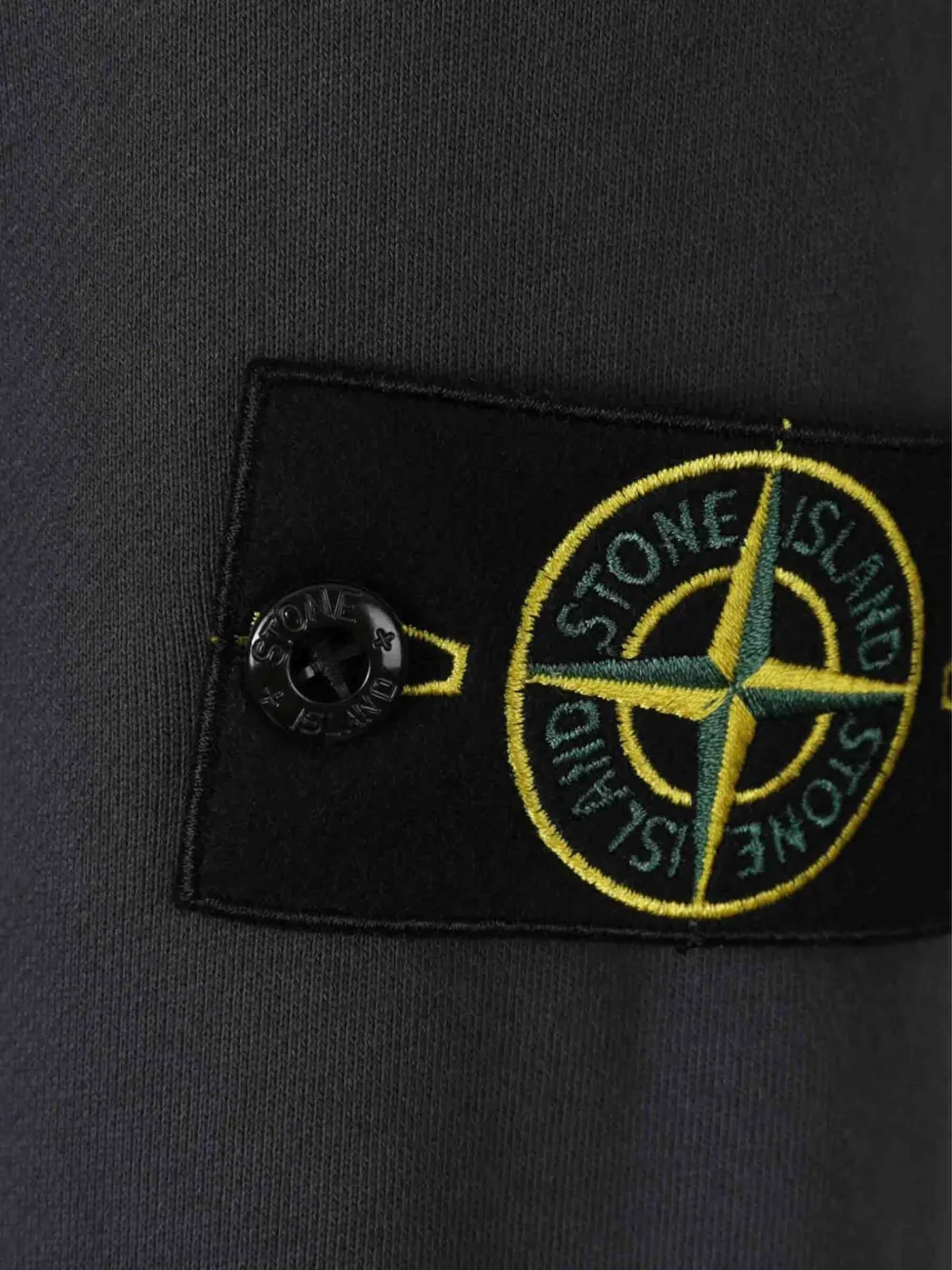 Stone Island Compass-badge cotton sweatshirt Zwart