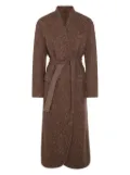 Brunello Cucinelli wool-blend single-breasted coat - Brown