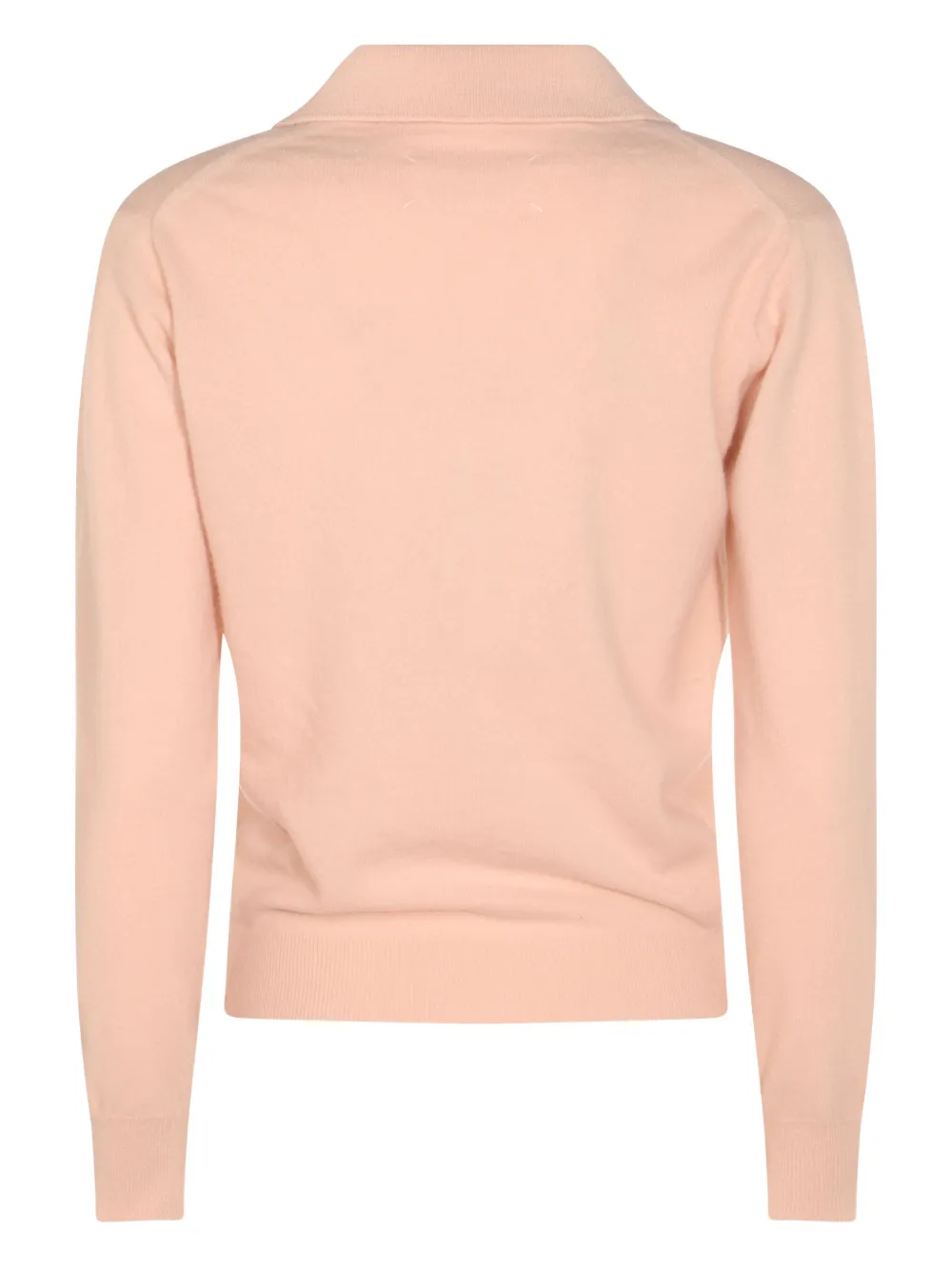 Maison Margiela Knitwear Collared Long Sleeves In Pink