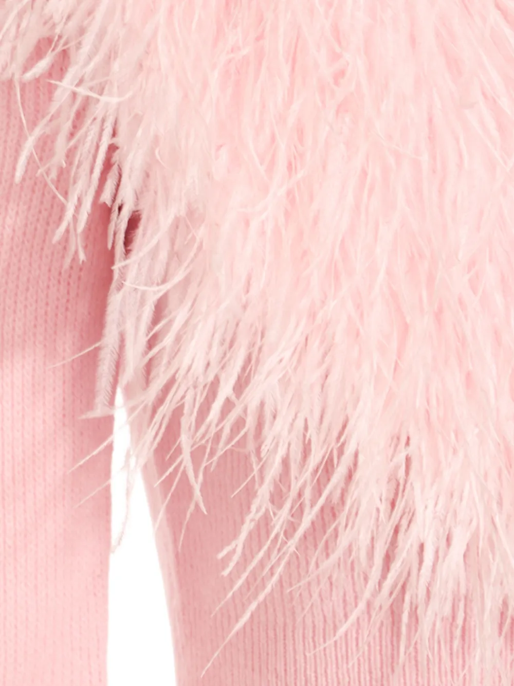 Blumarine Vest met veren Roze