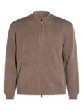 Canali zip-up cardigan - Brown