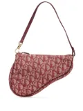 Christian Dior Pre-Owned 2002 Mini Diorissimo Canvas Saddle Pochette shoulder bag - Red