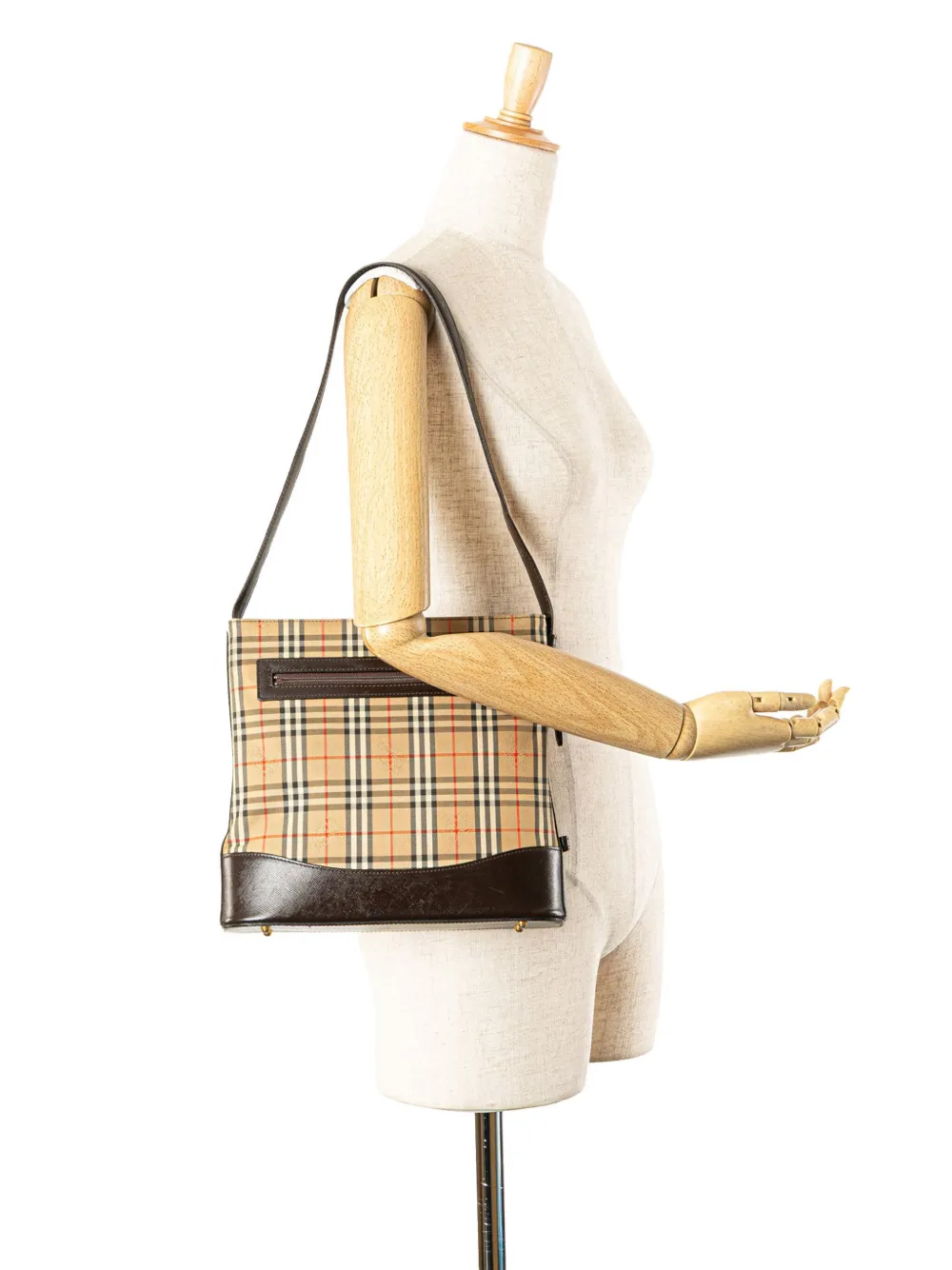 Burberry Pre-Owned 2000-2017 Haymarket Check Canvas shoulder bag | Pre-Owned | Image 2