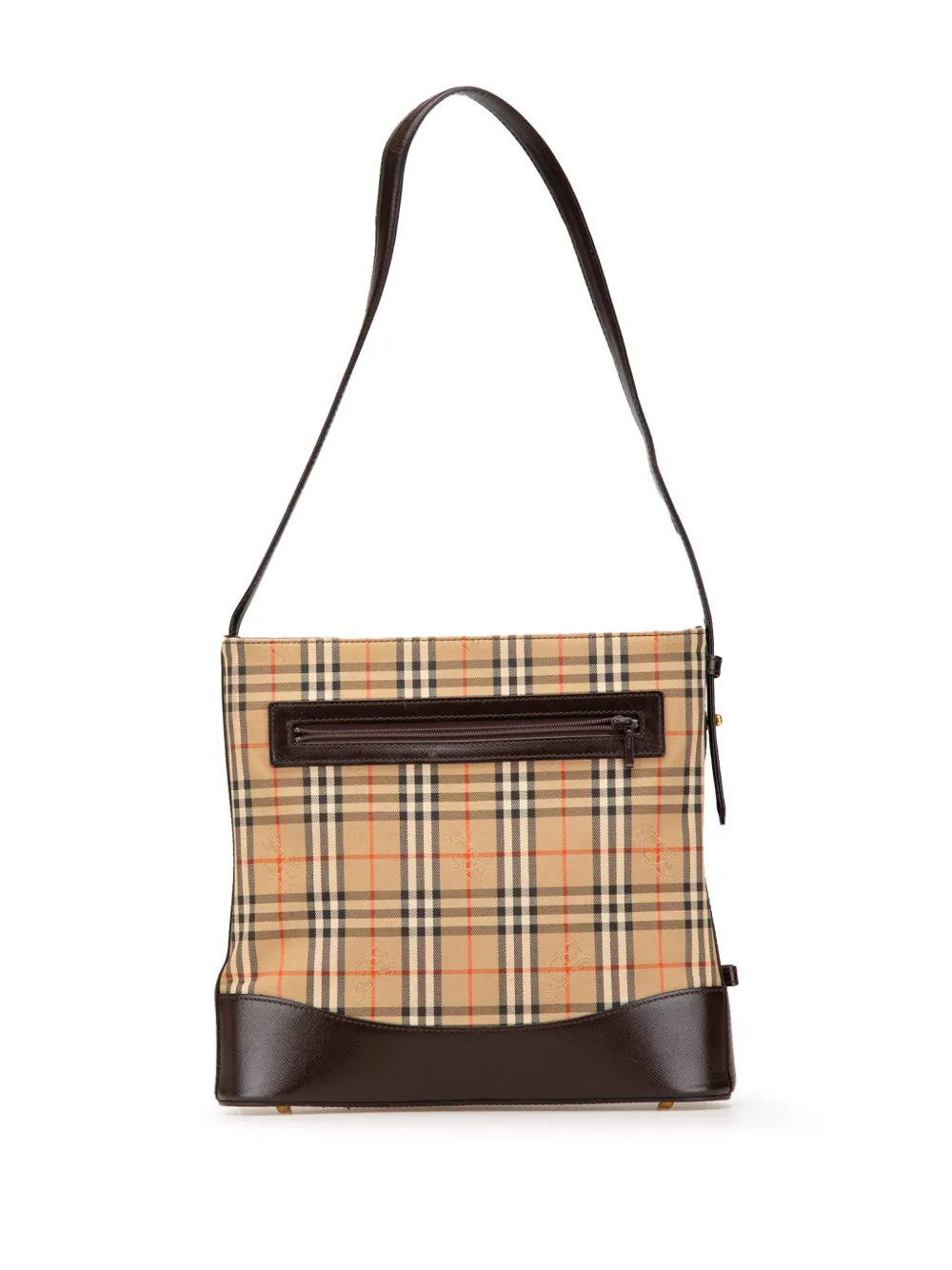 Burberry Pre-Owned 2000-2017 Haymarket Check Canvas shoulder bag | Brown | Image 1