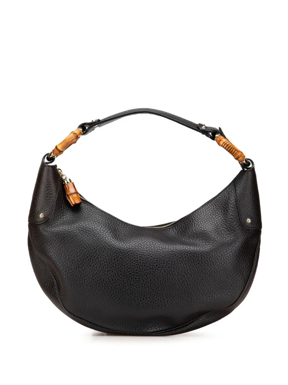 2000-2015 Pebbled Calfskin Bamboo Ring hobo bag