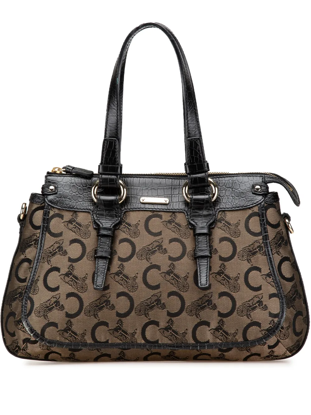 Céline Pre-Owned 2007 C Carriage Canvas satchel | Brown | Image 1