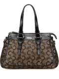 Celine Pre-Owned 2007 C Carriage Canvas satchel - Brown