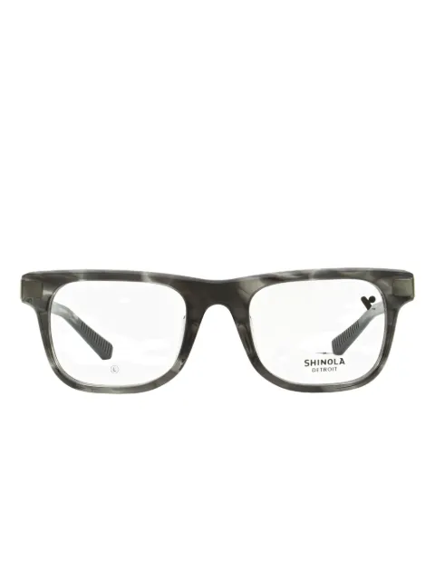 Shinola thunderbolt rectangle-frame glasses