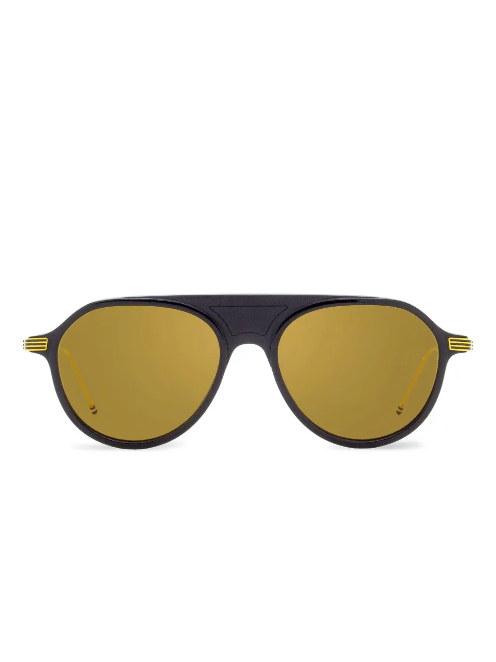 Thom Browne pilot gold-detail sunglasses | Blue | Image 1