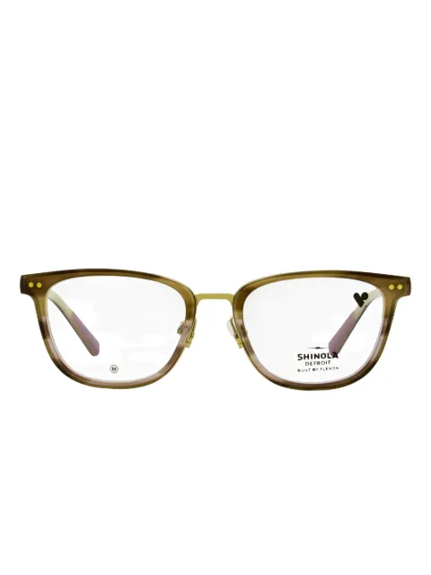 Shinola rounded rectangle rivet glasses