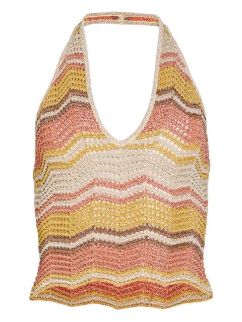 Retrofete Luz crochet halterneck top