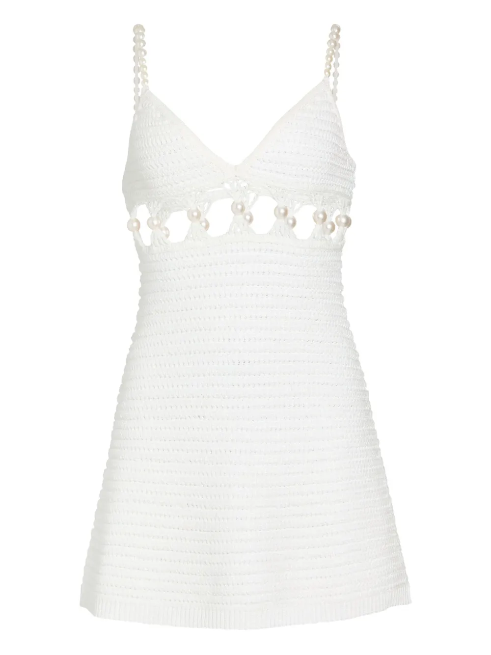 Retrofete Marlo crochet mini dress | White | Image 1