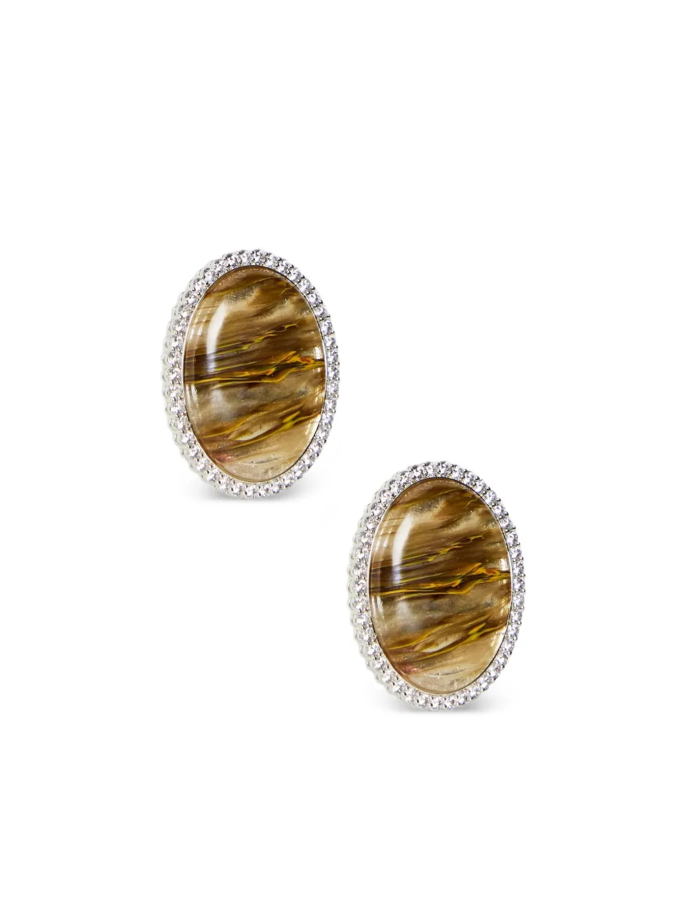 Retrofete Fillipa stone-embellished round earrings | Image 2