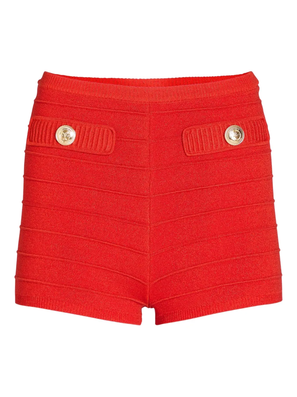 Retroféte Sandra Bandage Knit Shorts In Red