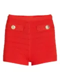 Retrofete Sandra bandage knit shorts - Red