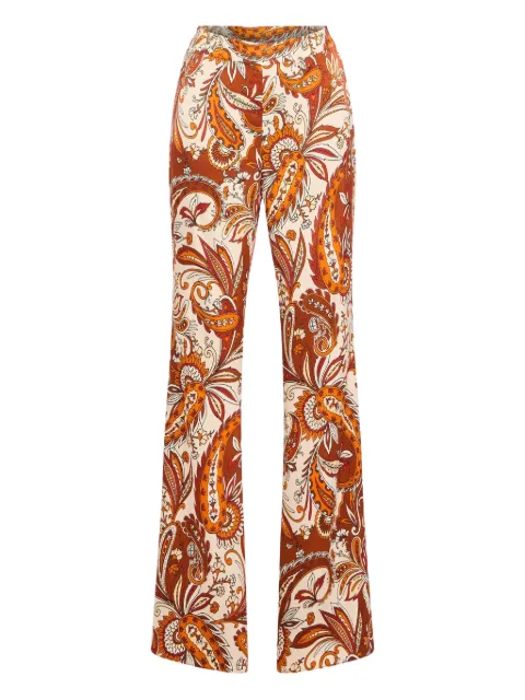 Retrofete Harmoni paisley-print flared trousers