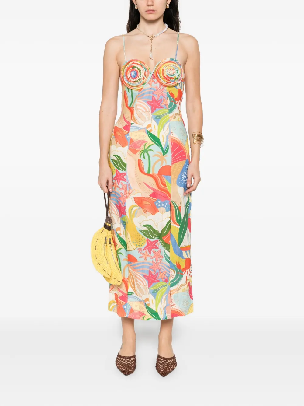 FARM Rio graphic-print midi dress | Day Dresses | Image 2