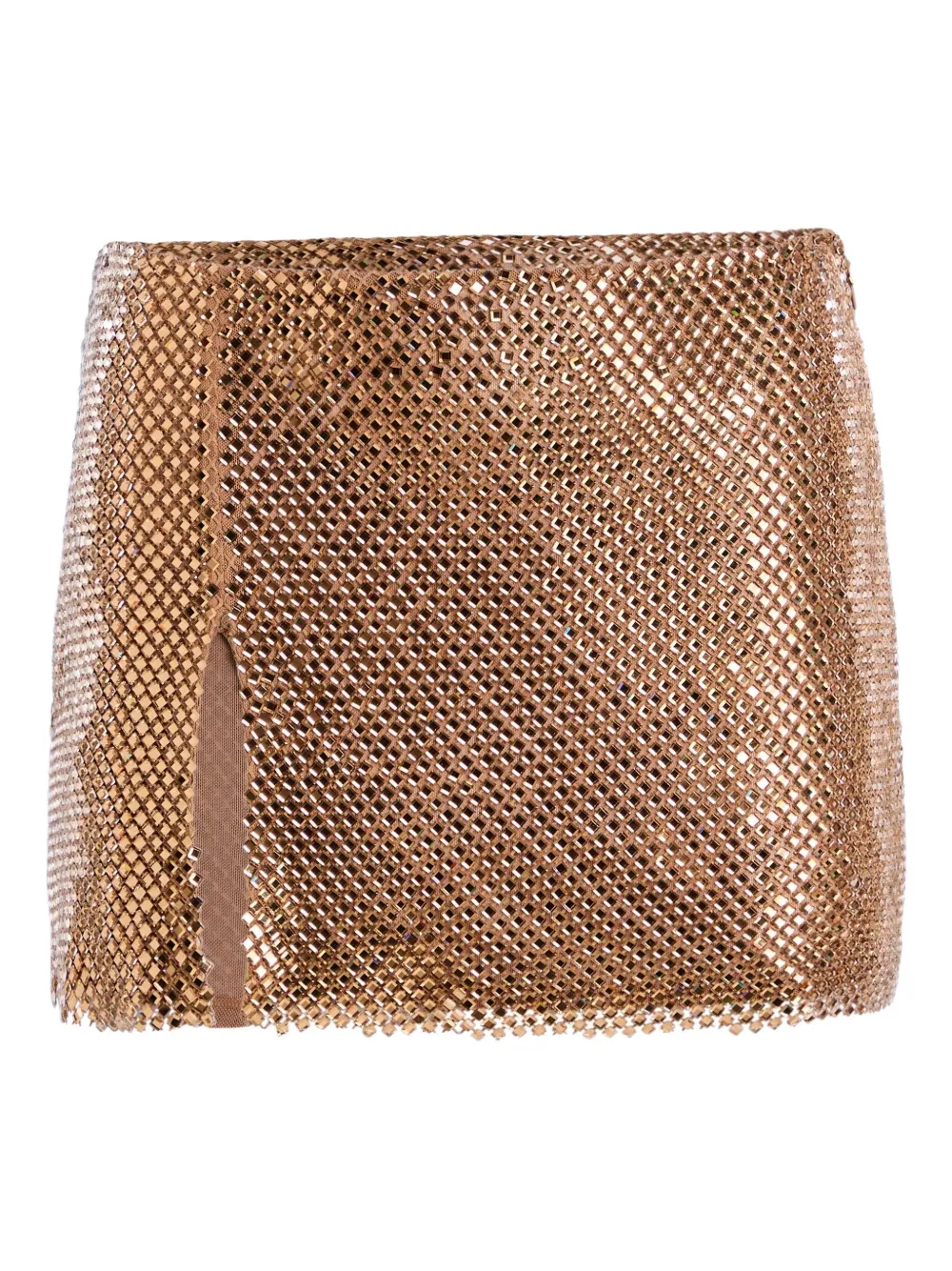 Retroféte Pax Embellished Mini Skirt In Brown