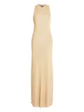 SER.O.YA metallic-knit maxi dress - Gold