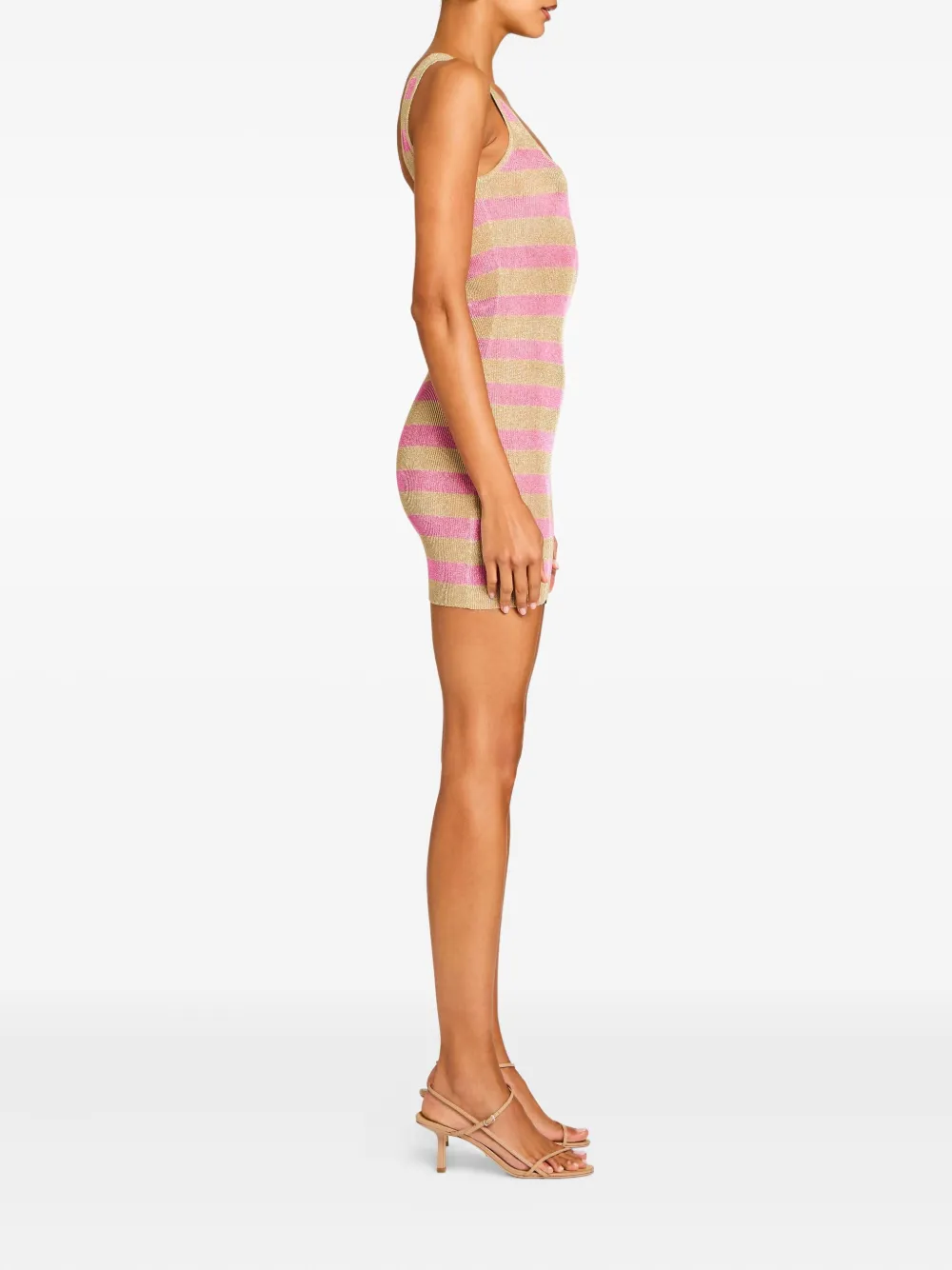 Ser.o.ya Benni Metallic Striped Mini Dress