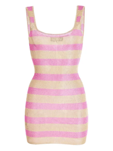 SER.O.YA Benni metallic striped mini dress