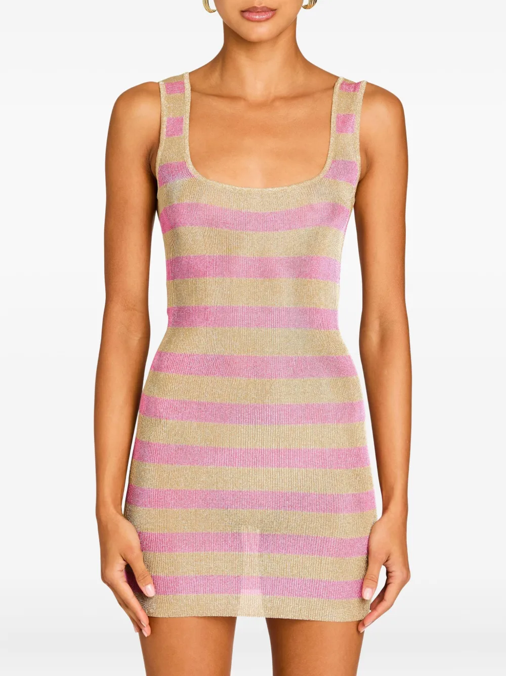 Ser.o.ya Benni Metallic Striped Mini Dress