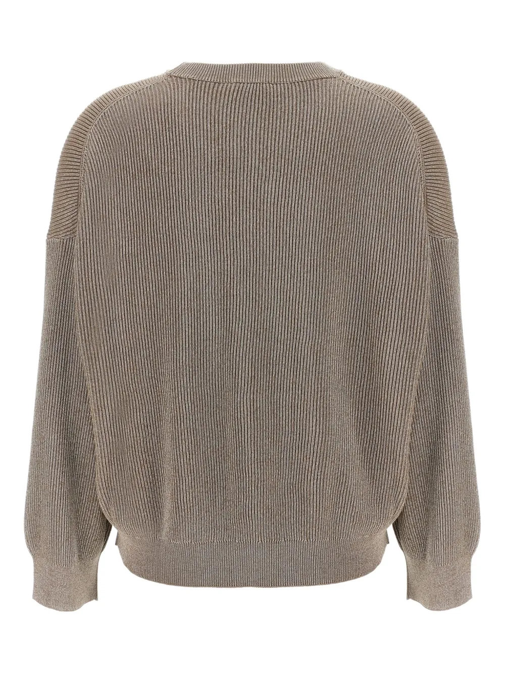 Brunello Cucinelli Ribgebreide trui Beige