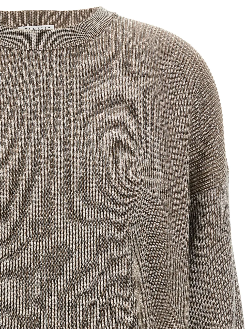 Brunello Cucinelli Ribgebreide trui Beige