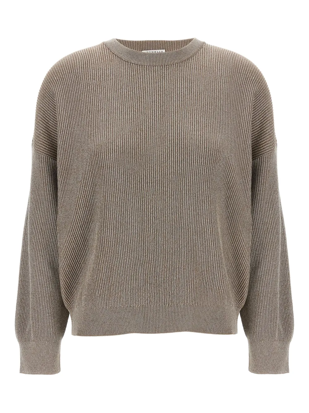 Brunello Cucinelli Ribgebreide trui Beige