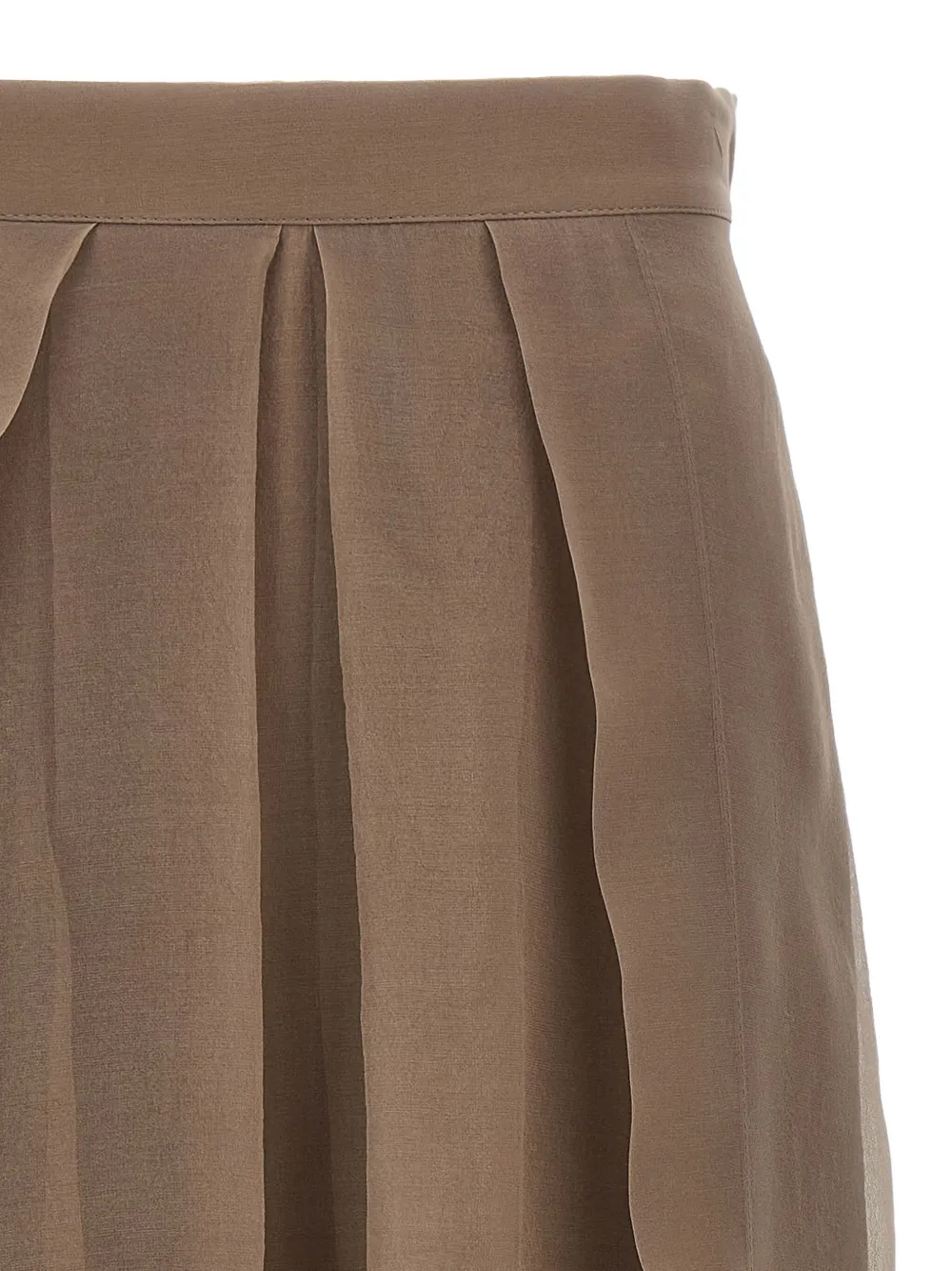 Brunello Cucinelli Maxi-plooirok Grijs