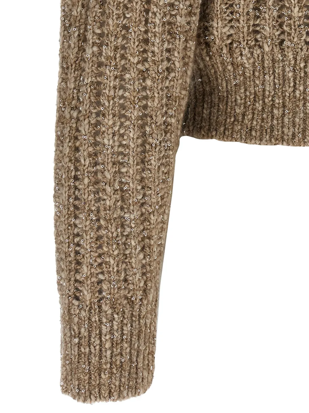 Brunello Cucinelli Vest met hoge hals Beige