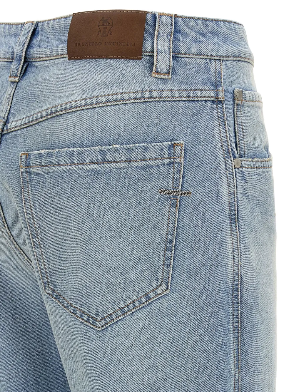 Brunello Cucinelli Straight Leg Jeans Light Blue In Blue