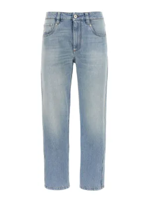 デニム・ジーパン BRUNELLO CUCINELLI Women Denim Pants M0H81P5758 C9101 PURPLE Brunello Cucinelli - Purple Skinny Fit Jean | Mitchell Stores