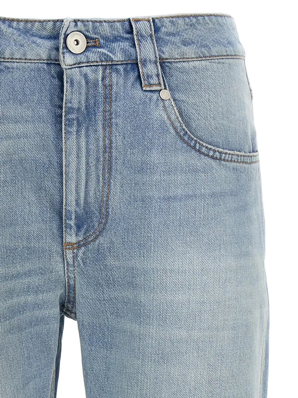 Brunello Cucinelli Straight Leg Jeans Light Blue In Blue