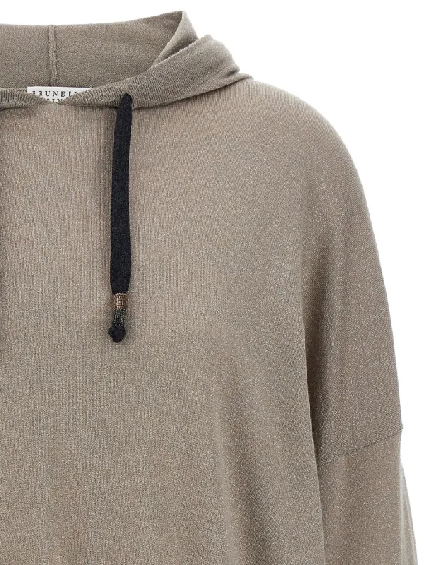 Brunello Cucinelli ニット パーカー | ニュートラル | FARFETCH JP