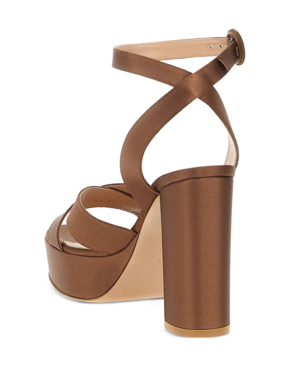 Gianvito Rossi 105mm Sabrina sandals Brown