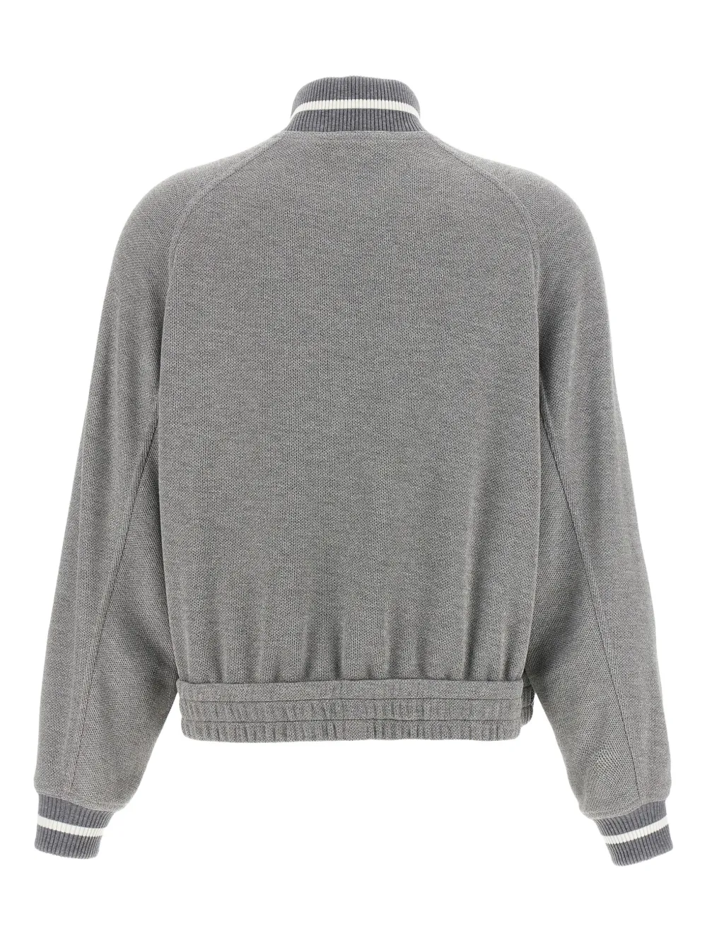 Brunello Cucinelli ribbed-collar zip-up cardigan | Cardigans | Image 2