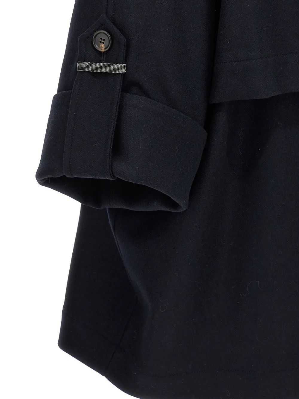 Brunello Cucinelli Jas met dubbele rij knopen Zwart