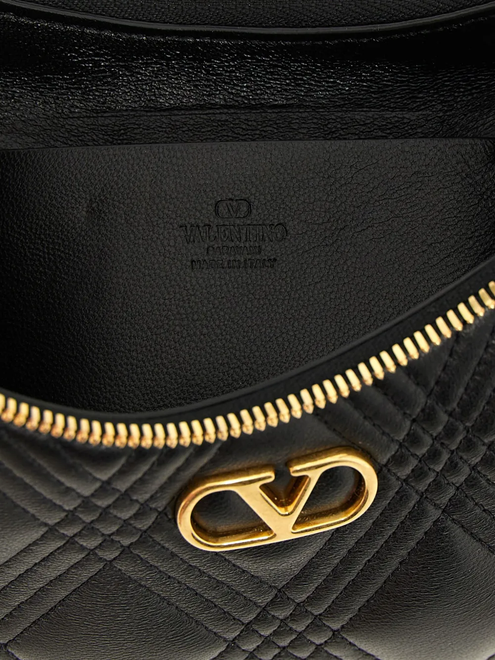 Valentino Garavani Quiltie 67 mini-schoudertas Zwart