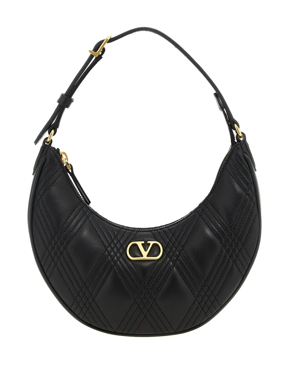 Valentino Garavani Quiltie 67 mini-schoudertas Zwart