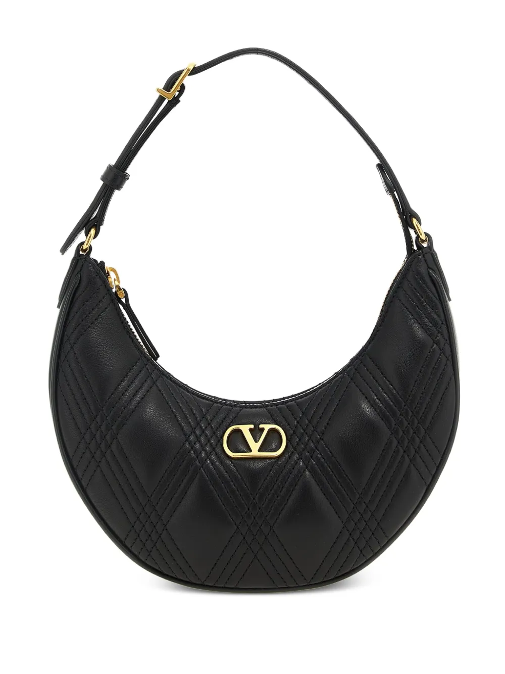 Valentino Garavani Quiltie 67 mini-schoudertas Zwart