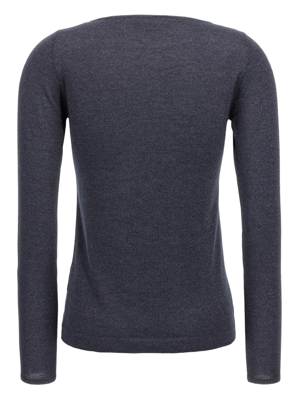 Brunello Cucinelli Glanzende trui met lange mouwen Blauw